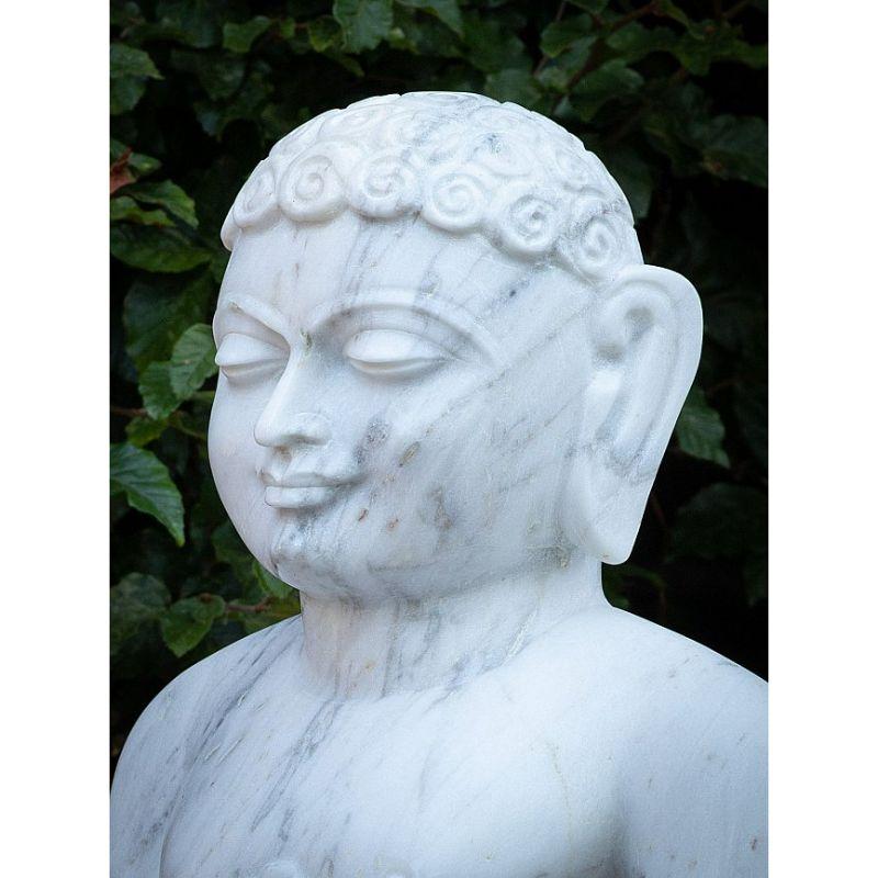 Marble Stone Jain Statue from India For Sale 1