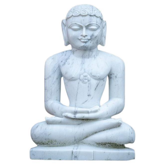 Marble Stone Jain Statue from India For Sale