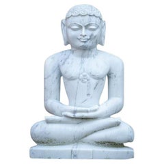 statue de jain en pierre de marbre d'Inde