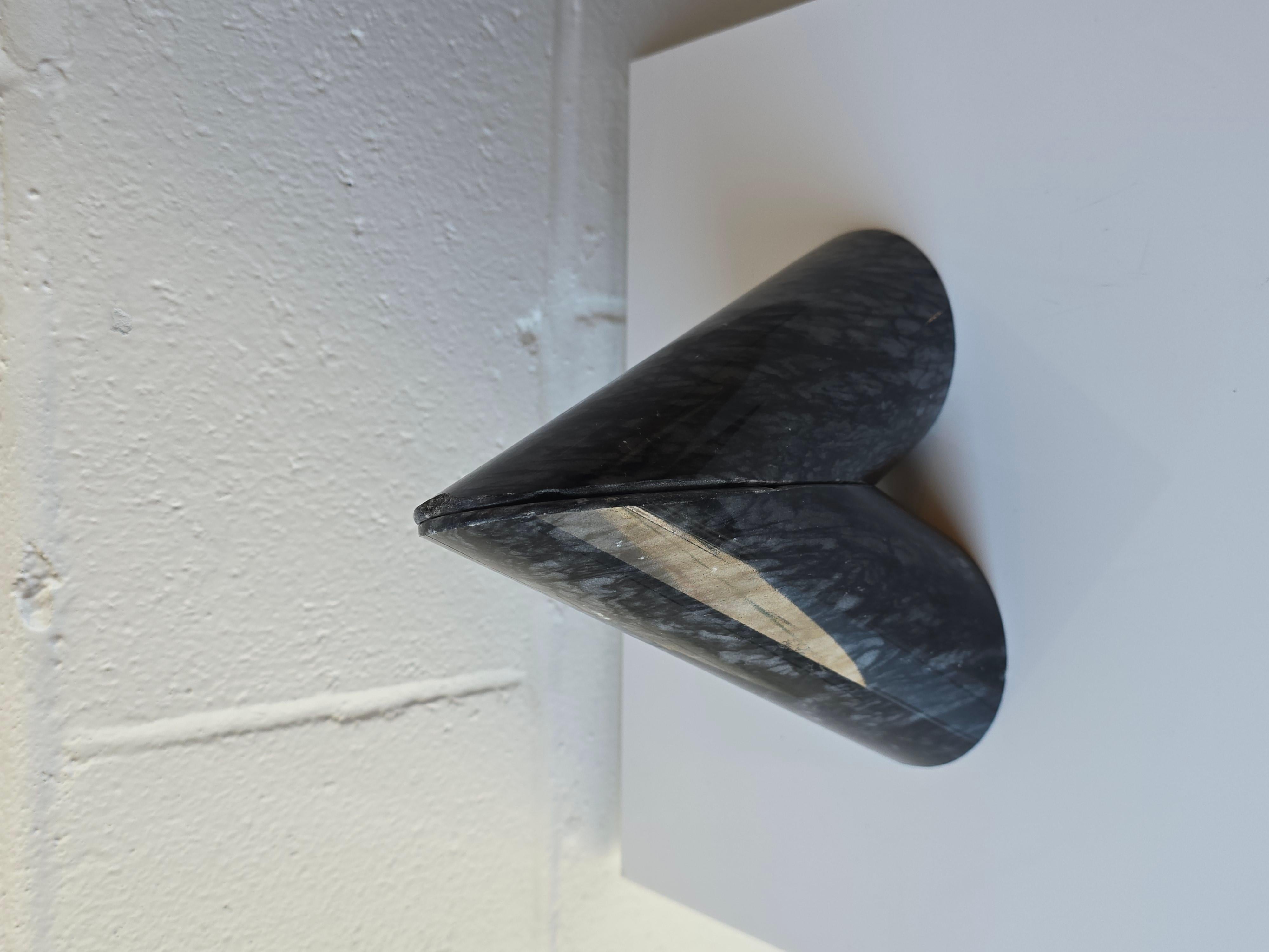 Marble Stone Modernist Cylindrical Bookends Pair For Sale 2
