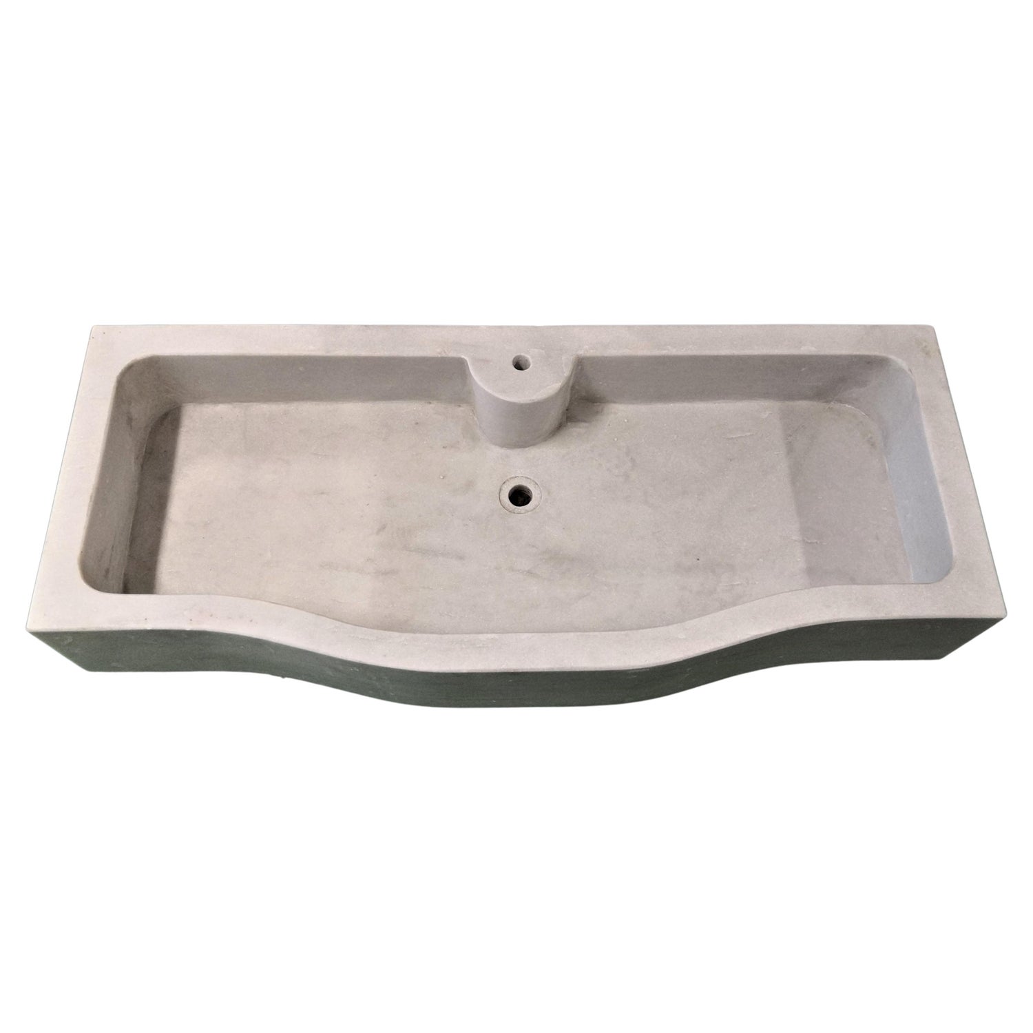 Giovannozzi Home Sink Monoblock Roman Travertine Top Marble Rose Onyx Italy  For Sale at 1stDibs
