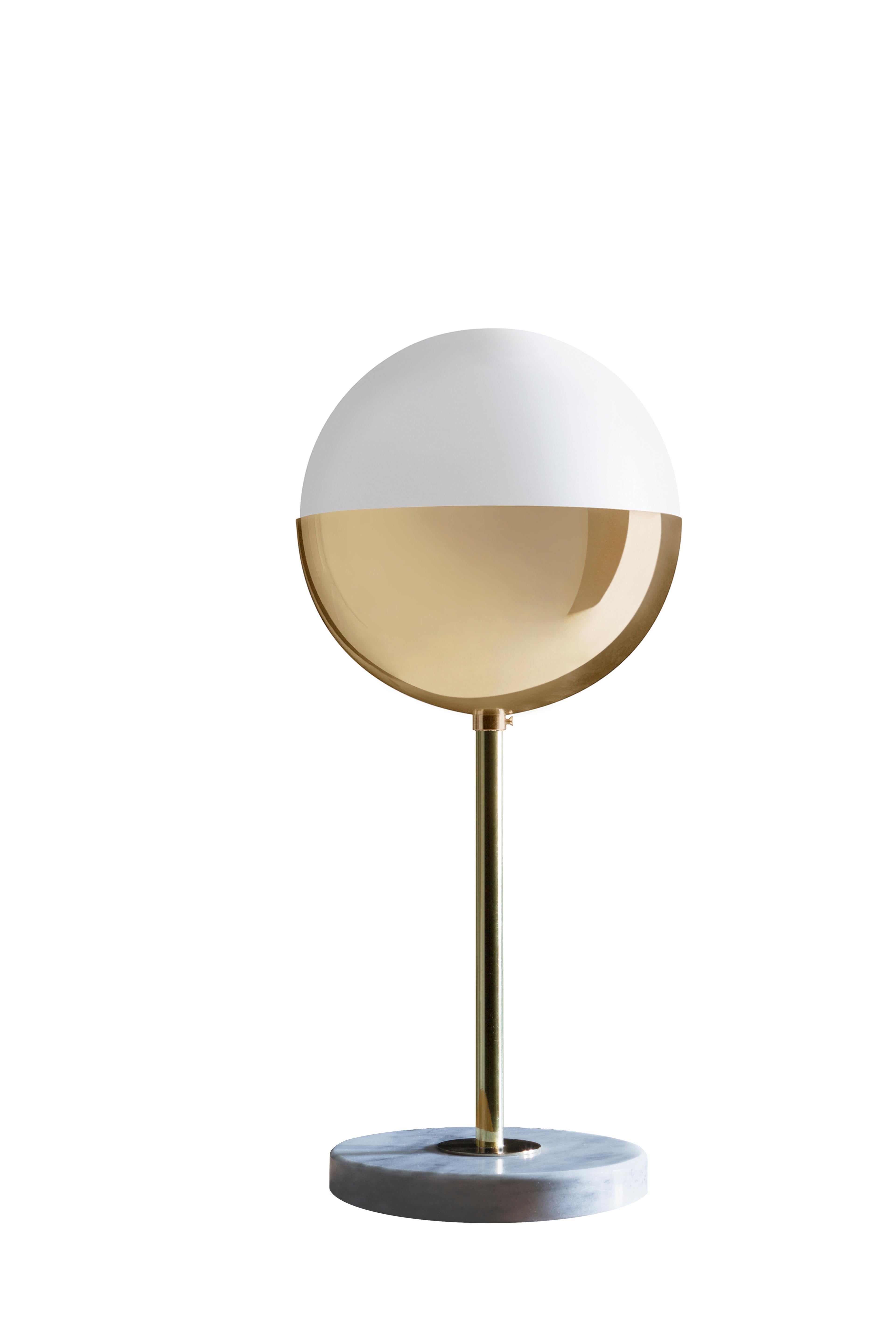 Brass Marble Table Lamp 01 by Magic Circus Editions For Sale