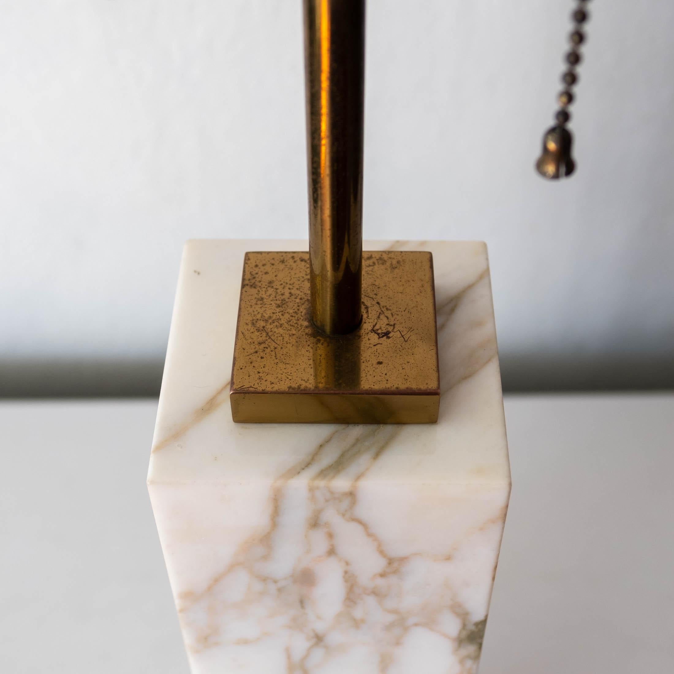 Marble Table Lamp by Robsjohn-Gibbings for Hansen For Sale 3