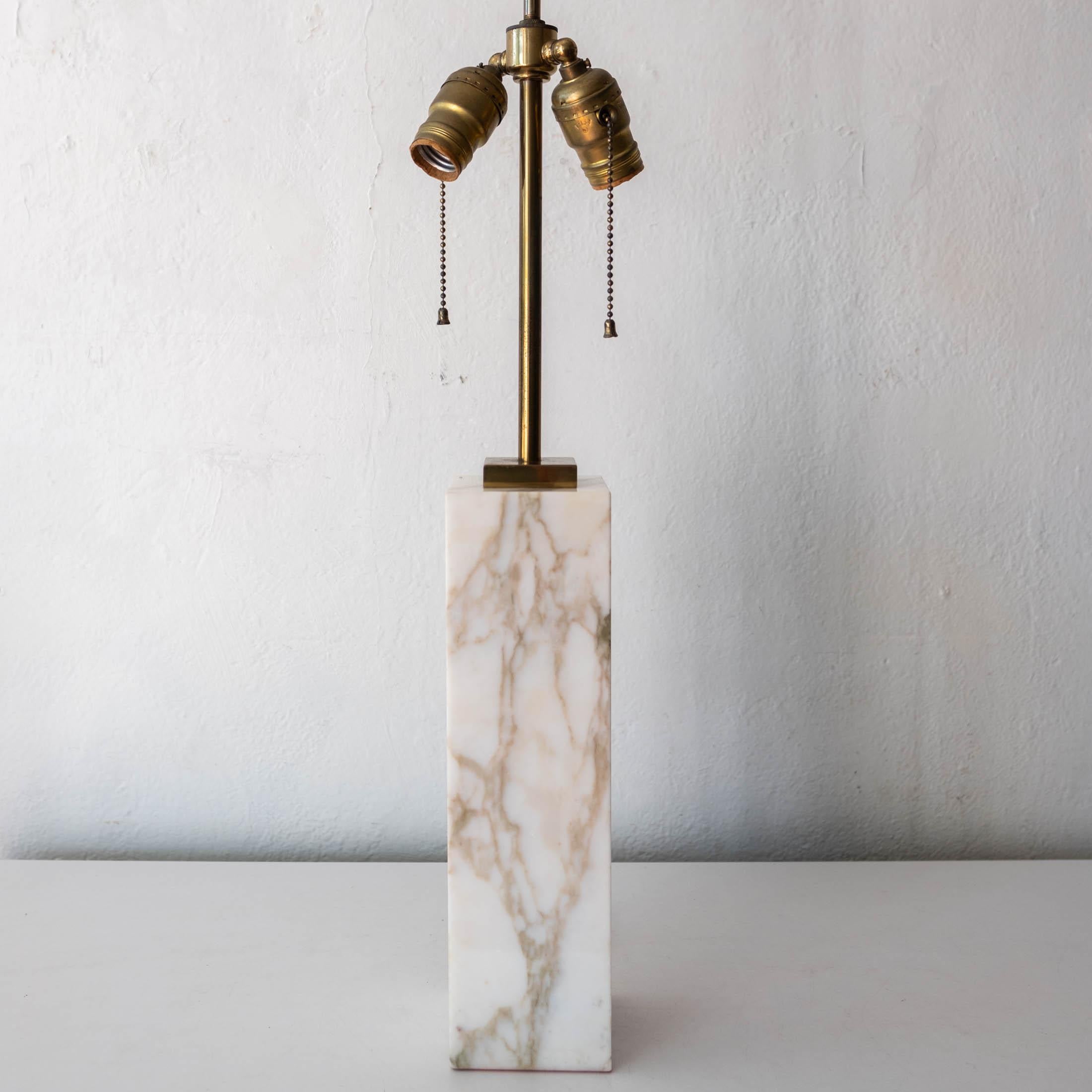 Mid-Century Modern Marble Table Lamp by Robsjohn-Gibbings for Hansen For Sale