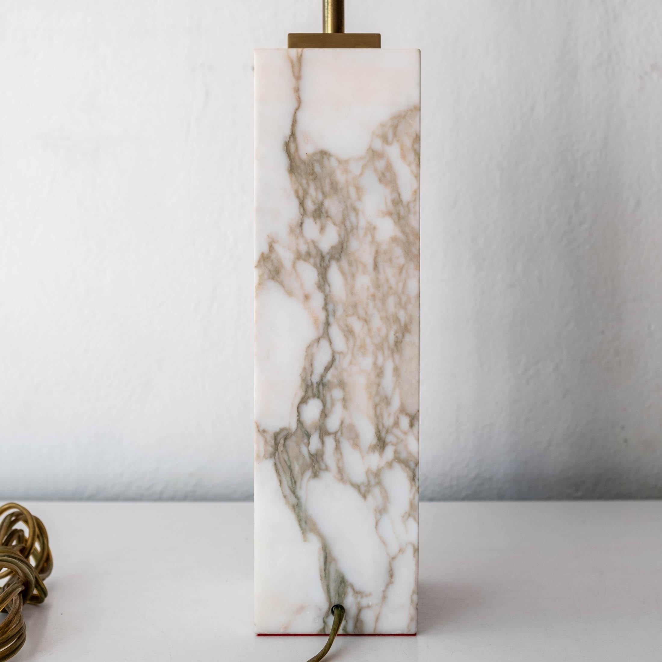 Marble Table Lamp by Robsjohn-Gibbings for Hansen In Good Condition For Sale In San Diego, CA