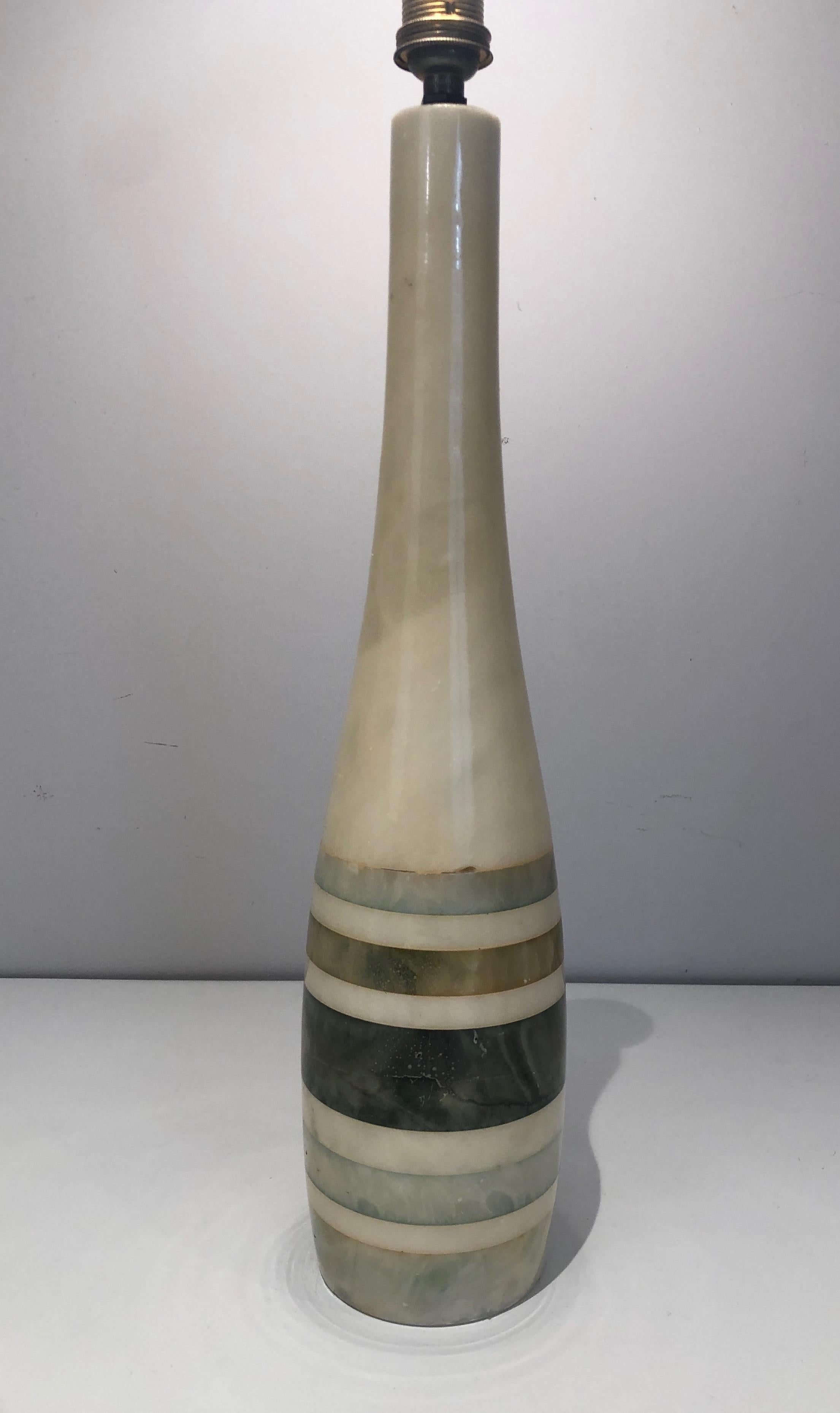 Marble Table Lamp, Circa 1970 For Sale 9