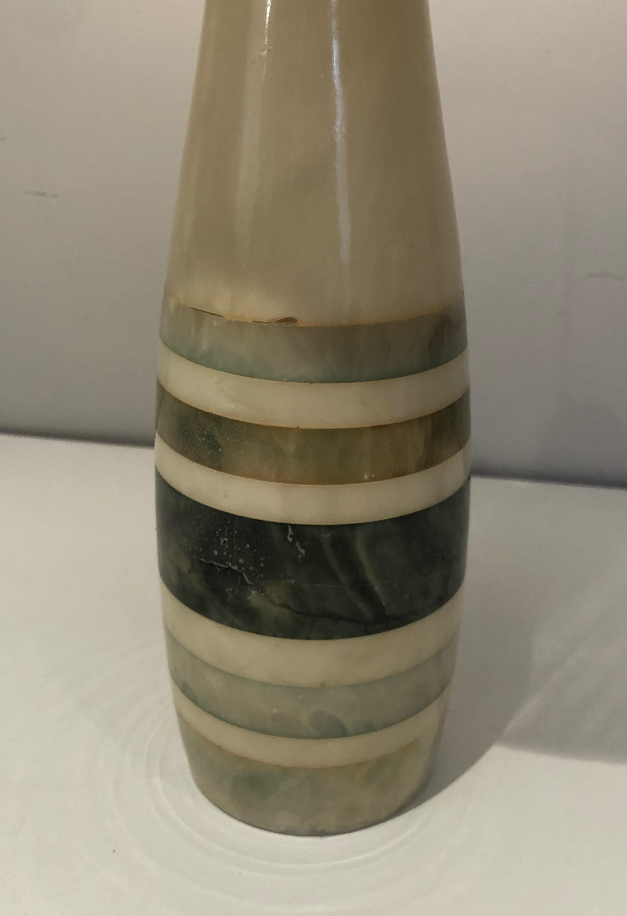 Marble Table Lamp, Circa 1970 For Sale 2