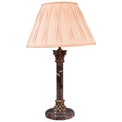Marble Table Lamp Corinthian Column Classical Light Christopher Hyde