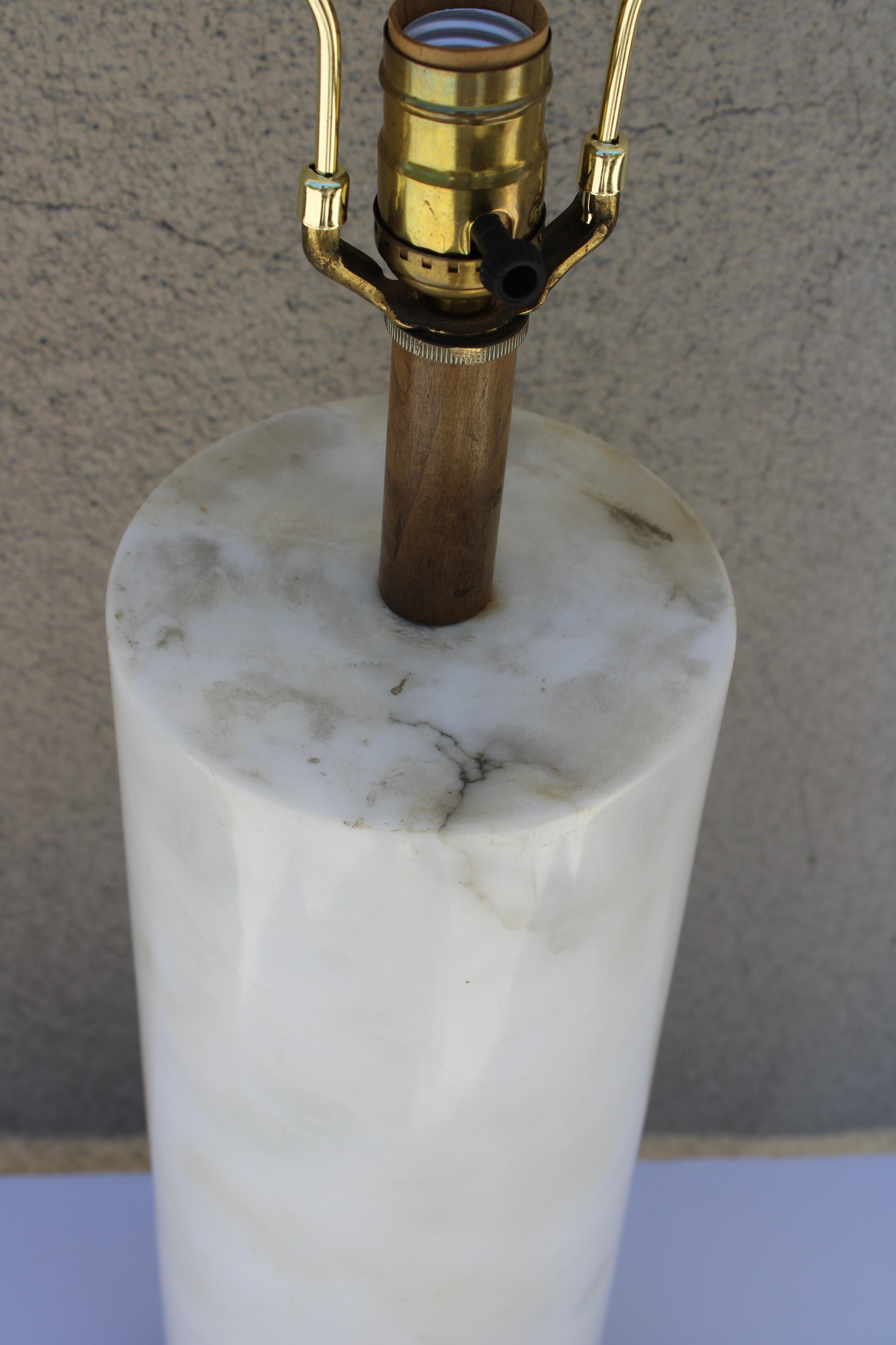 Mid-Century Modern Marble Table Lamp