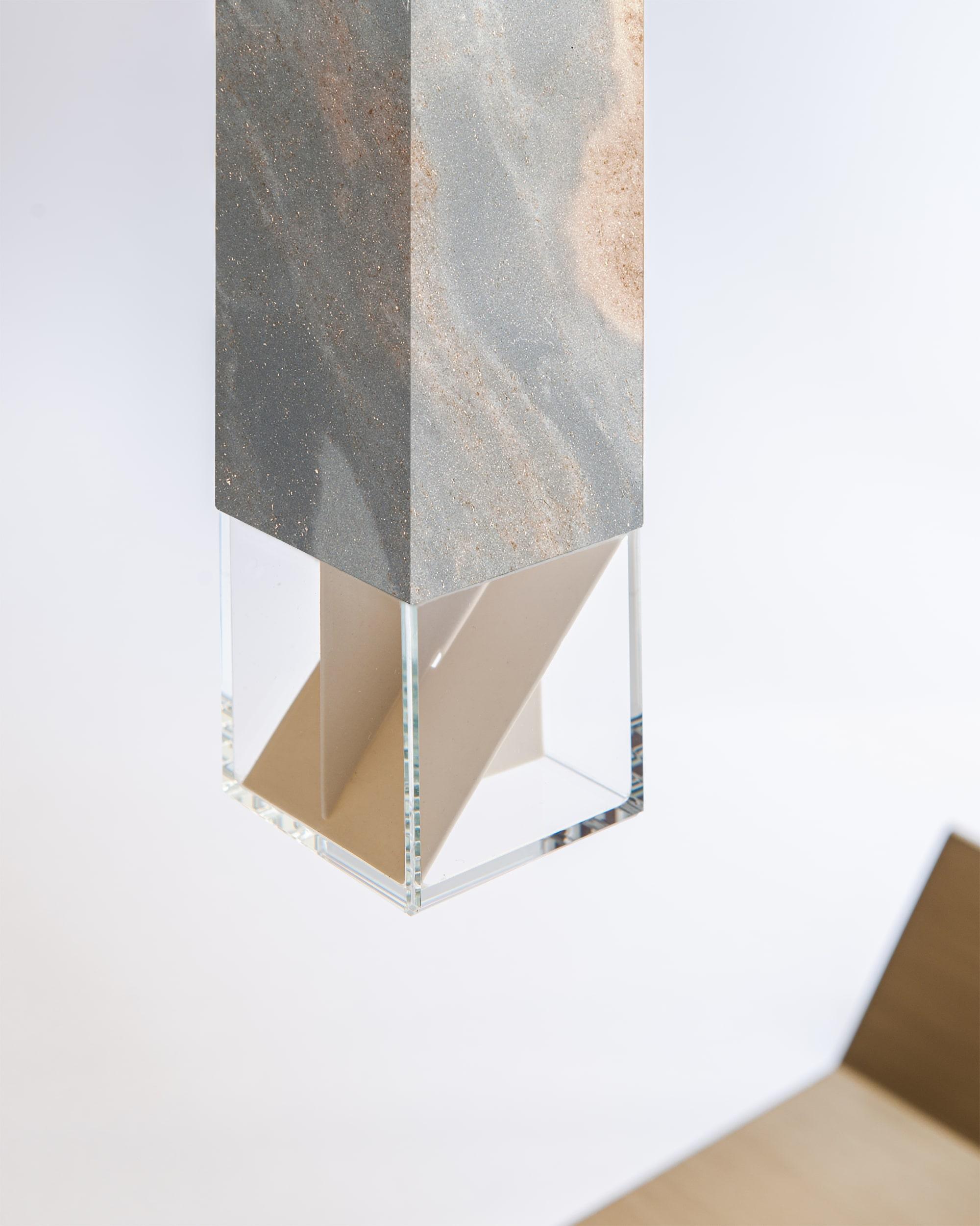 XXIe siècle et contemporain Lampe de table en marbre Two 01 Réédition Revamp de Formaminima en vente