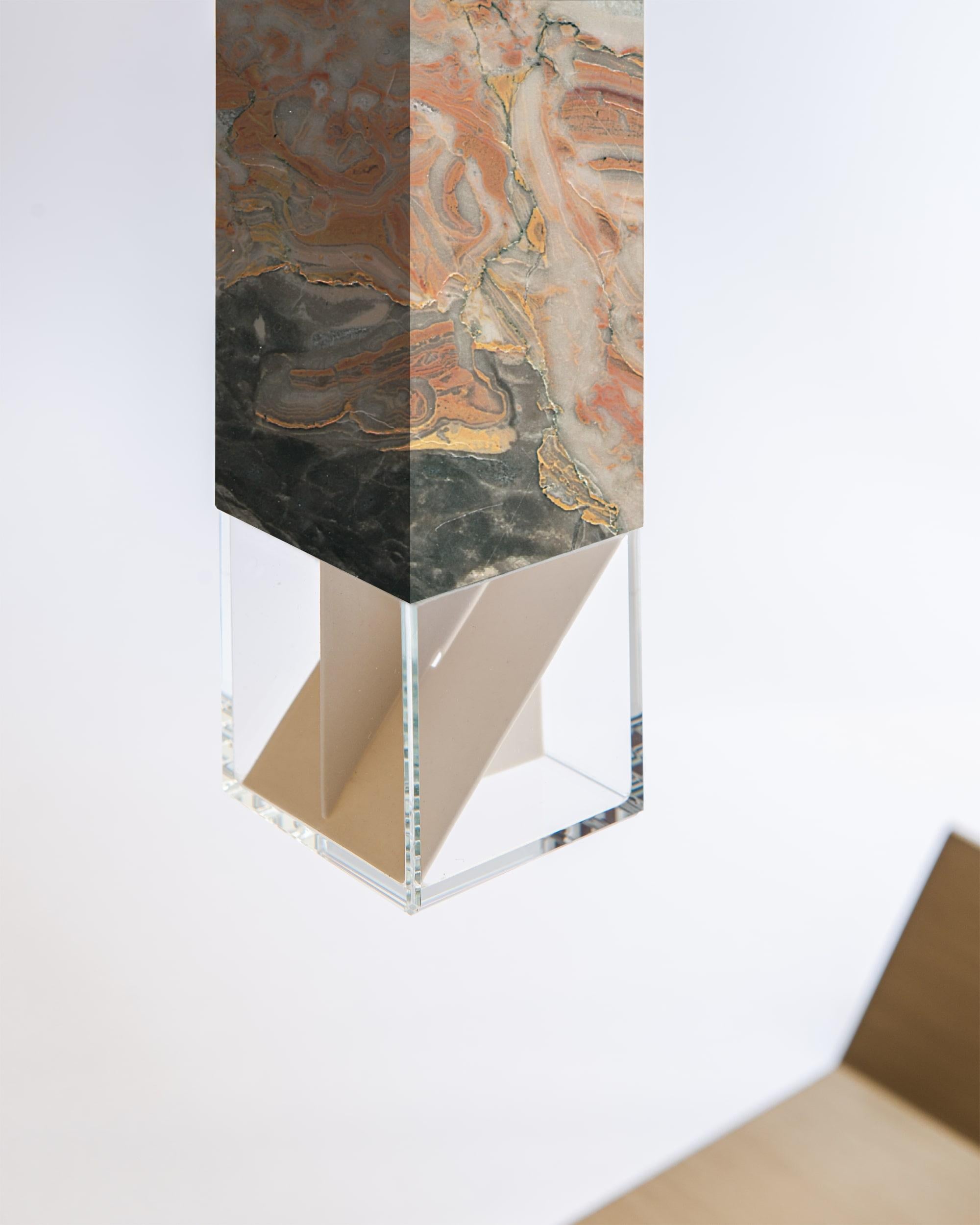 XXIe siècle et contemporain Lampe de bureau en marbre Two 02 Revamp Edition de Formaminima en vente