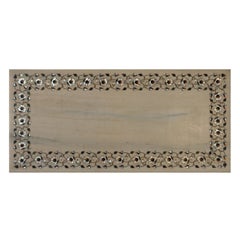 Marble Table Top, Inlaid with Mother-of-Pearl, Lapis and Semi-Precious Stones