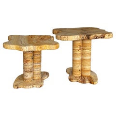 Marble  Tables By Jean Frederique Bourdier