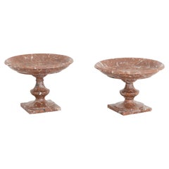 Marble Tazzas, 19th Century Marble Tazzas, 19th Century