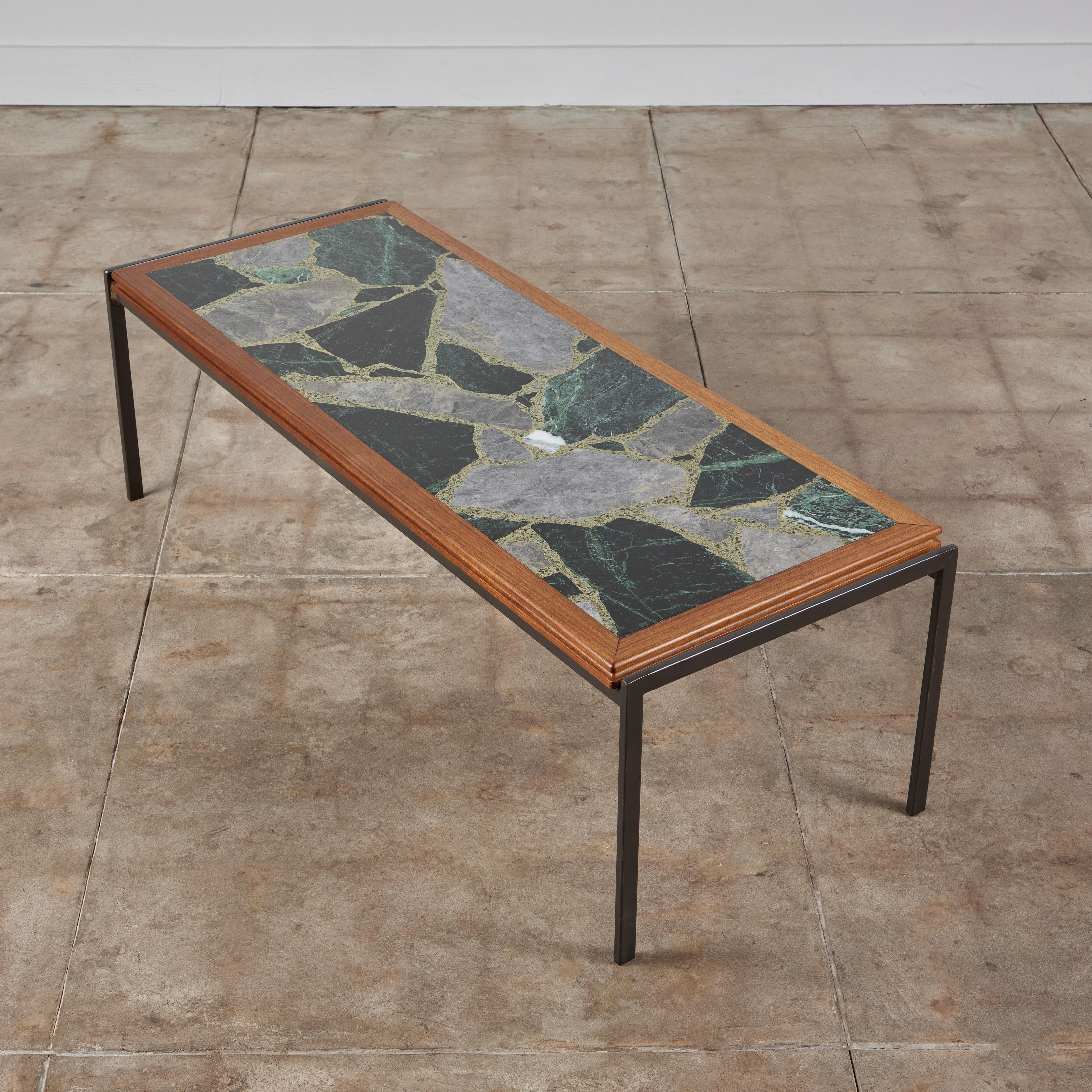 20th Century Marble Terrazzo Coffee Table by Framac For Sale