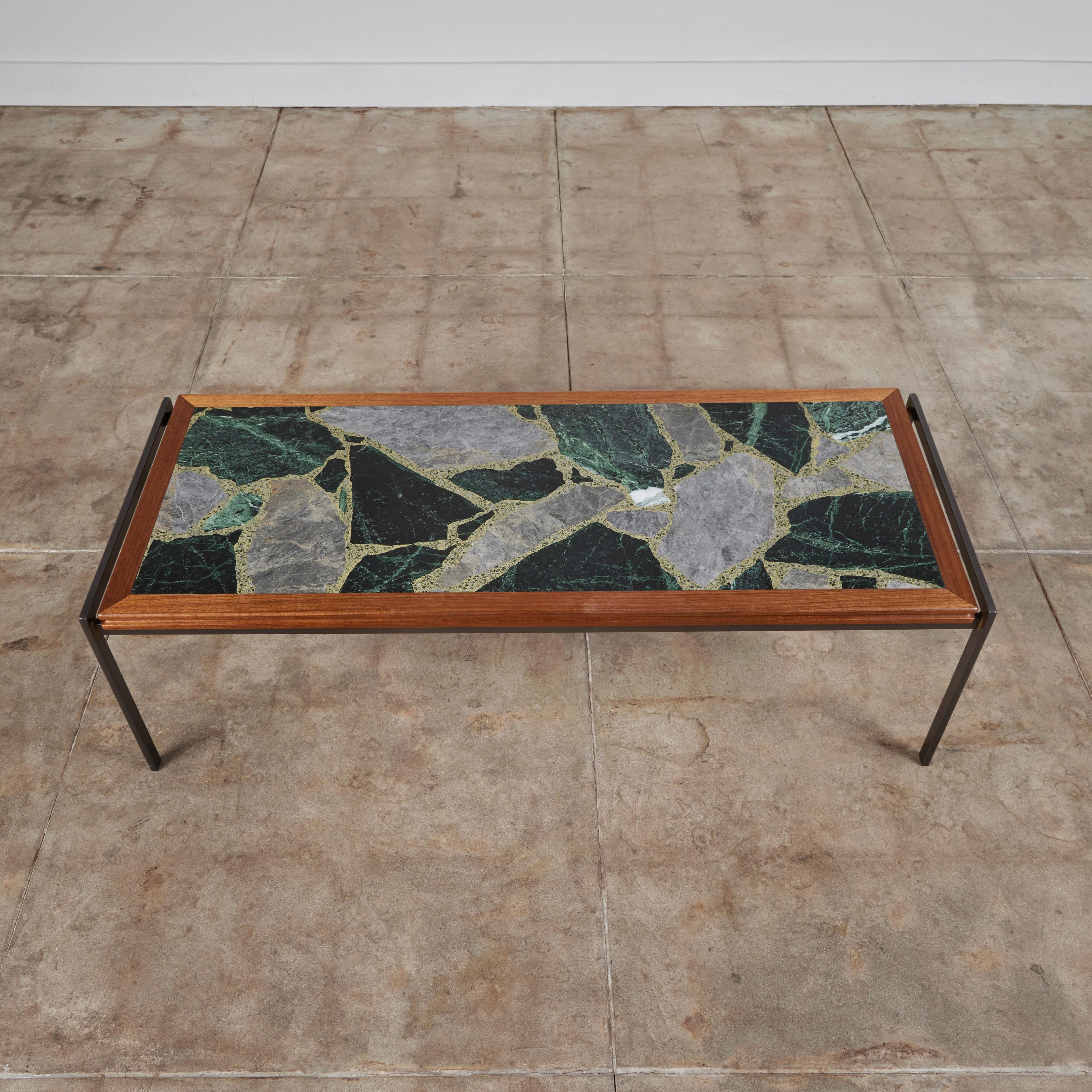 Marble Terrazzo Coffee Table by Framac For Sale 2