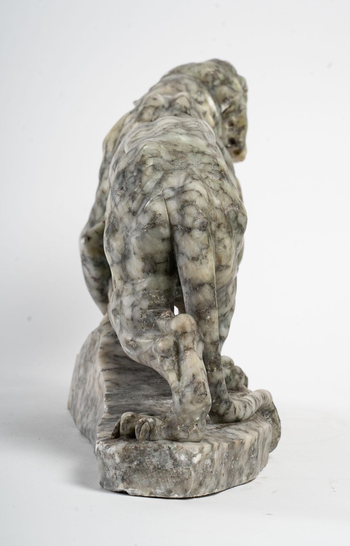 Marble Tiger Sculpture 1