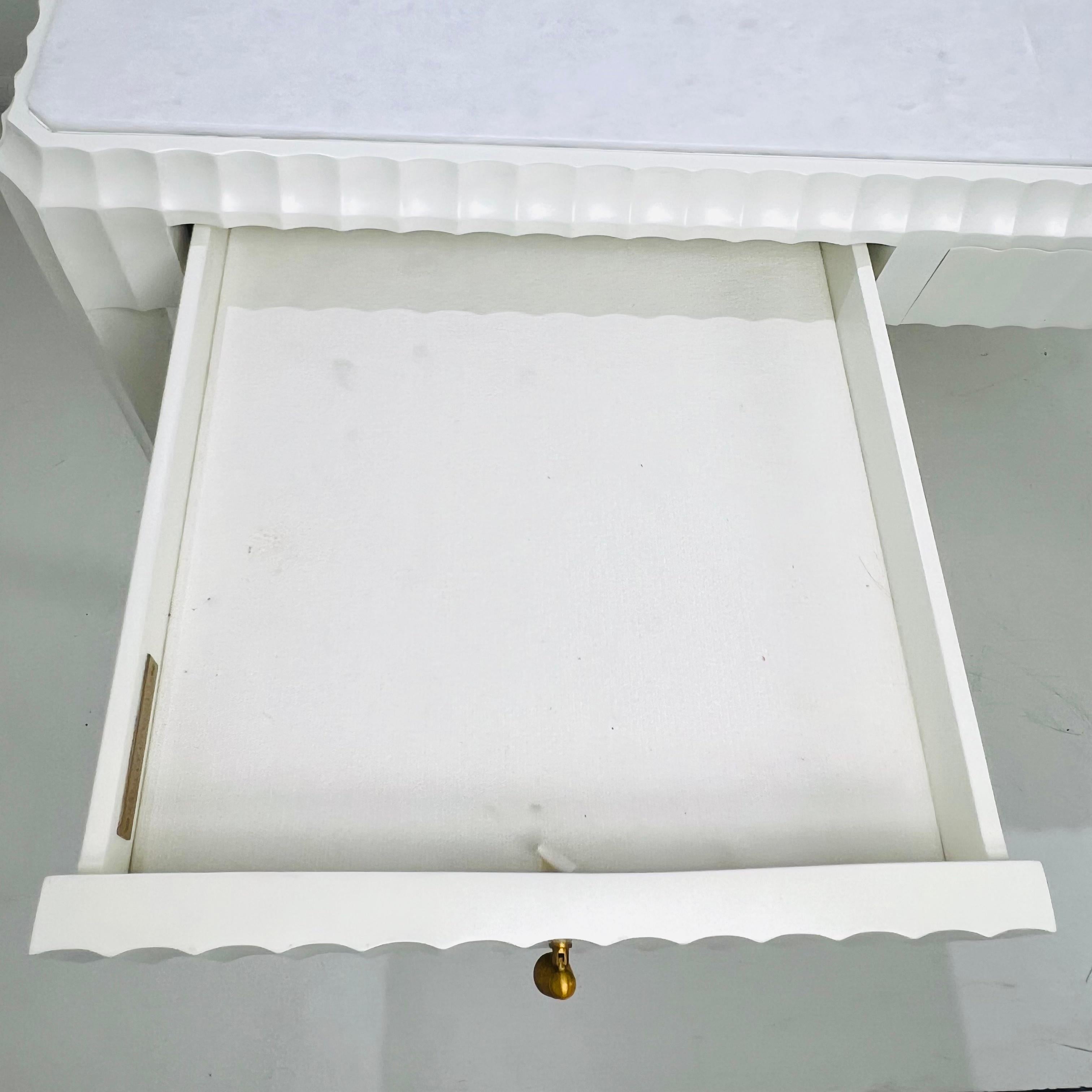 Marble Top 3 Drawer Writing Desk For Sale 10