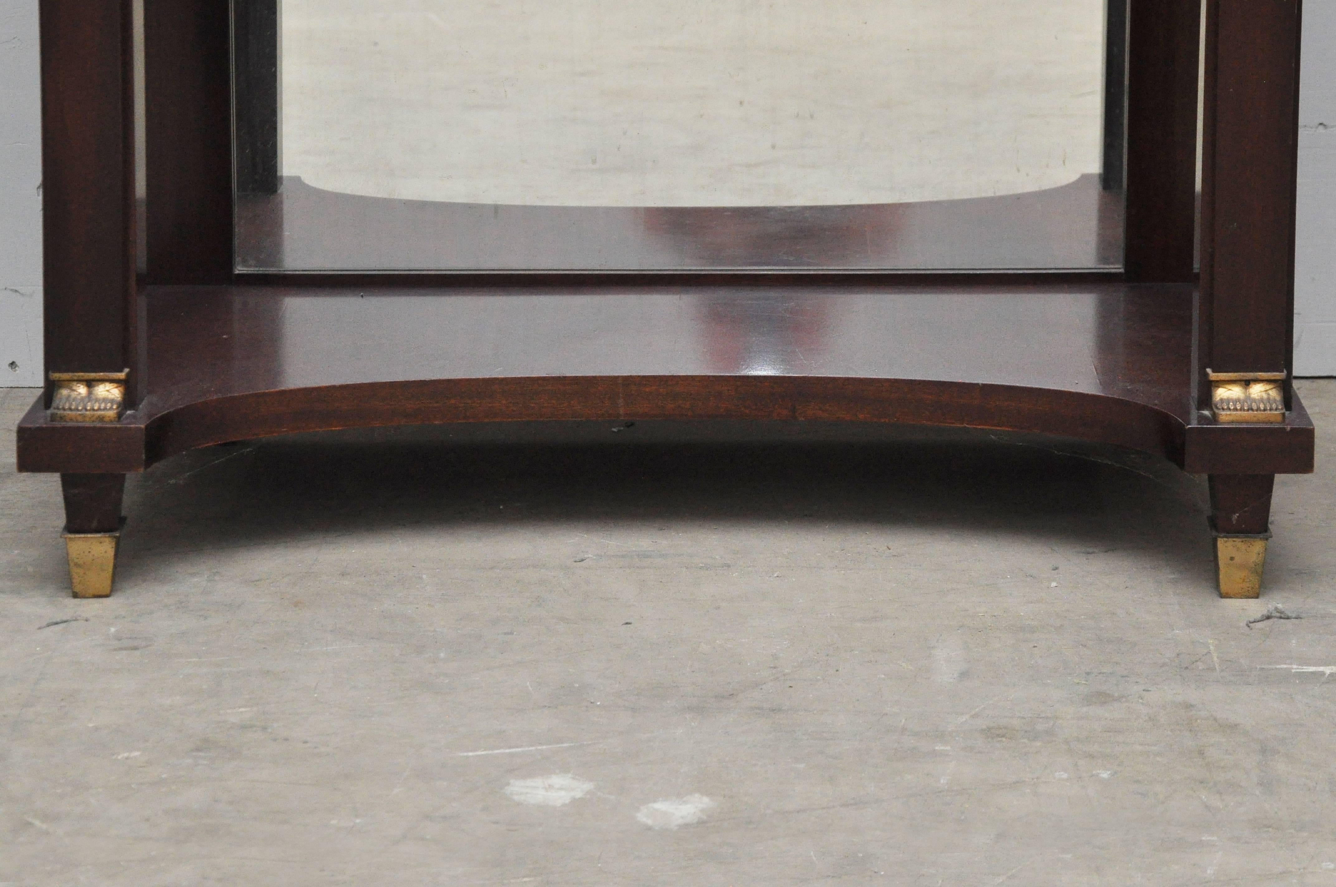 Marble-Top and Mahogany Foyer Table 4