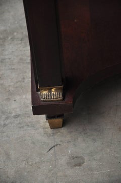 Marble-Top and Mahogany Foyer Table
