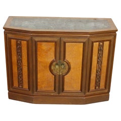 Asiatischer Barschrank mit Marmorplatte