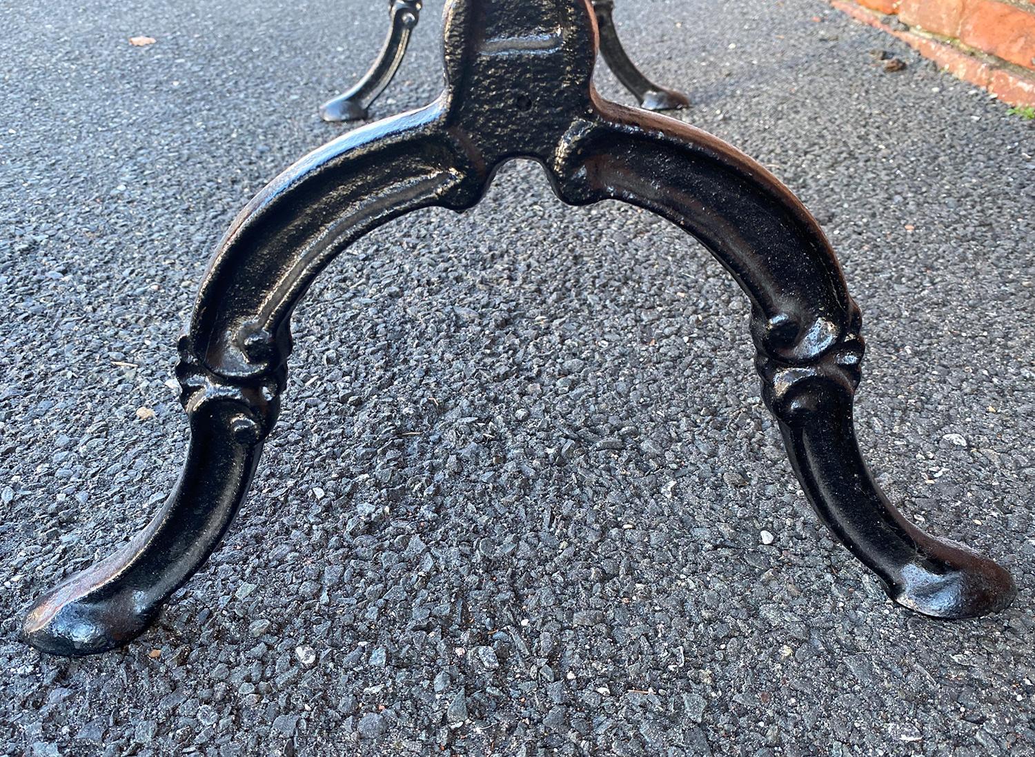 20th Century Marble-Top Bistro Table