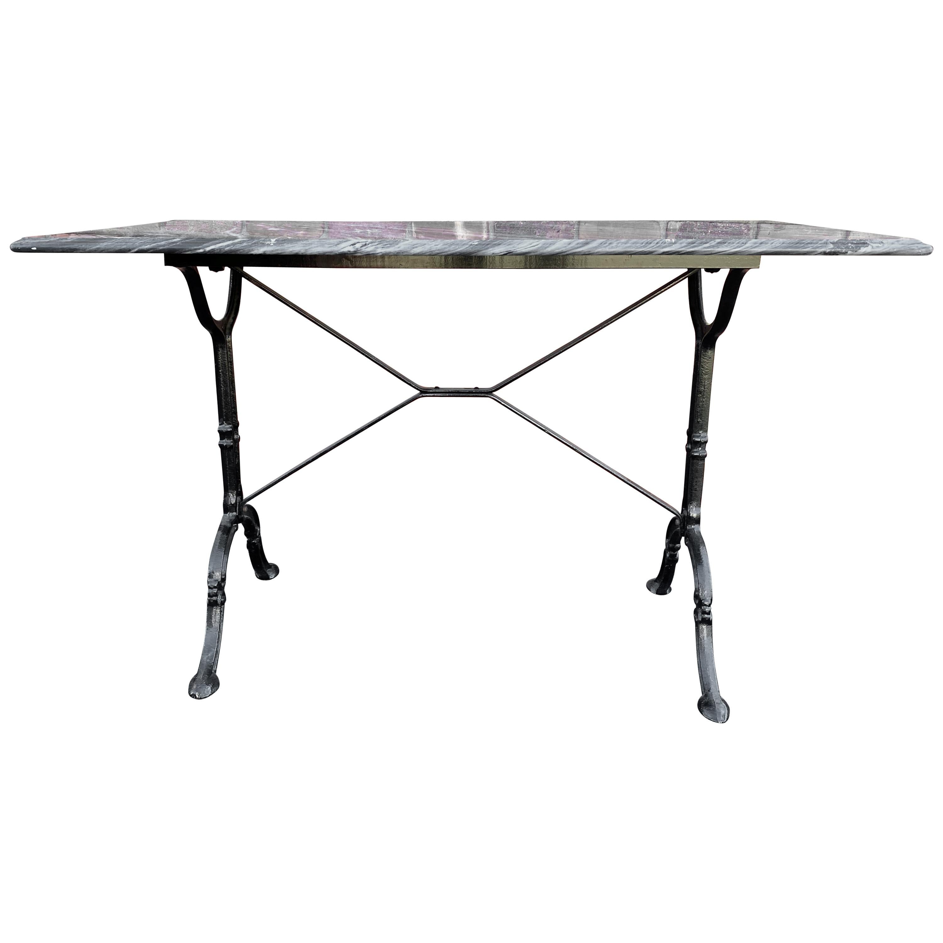 Marble-Top Bistro Table