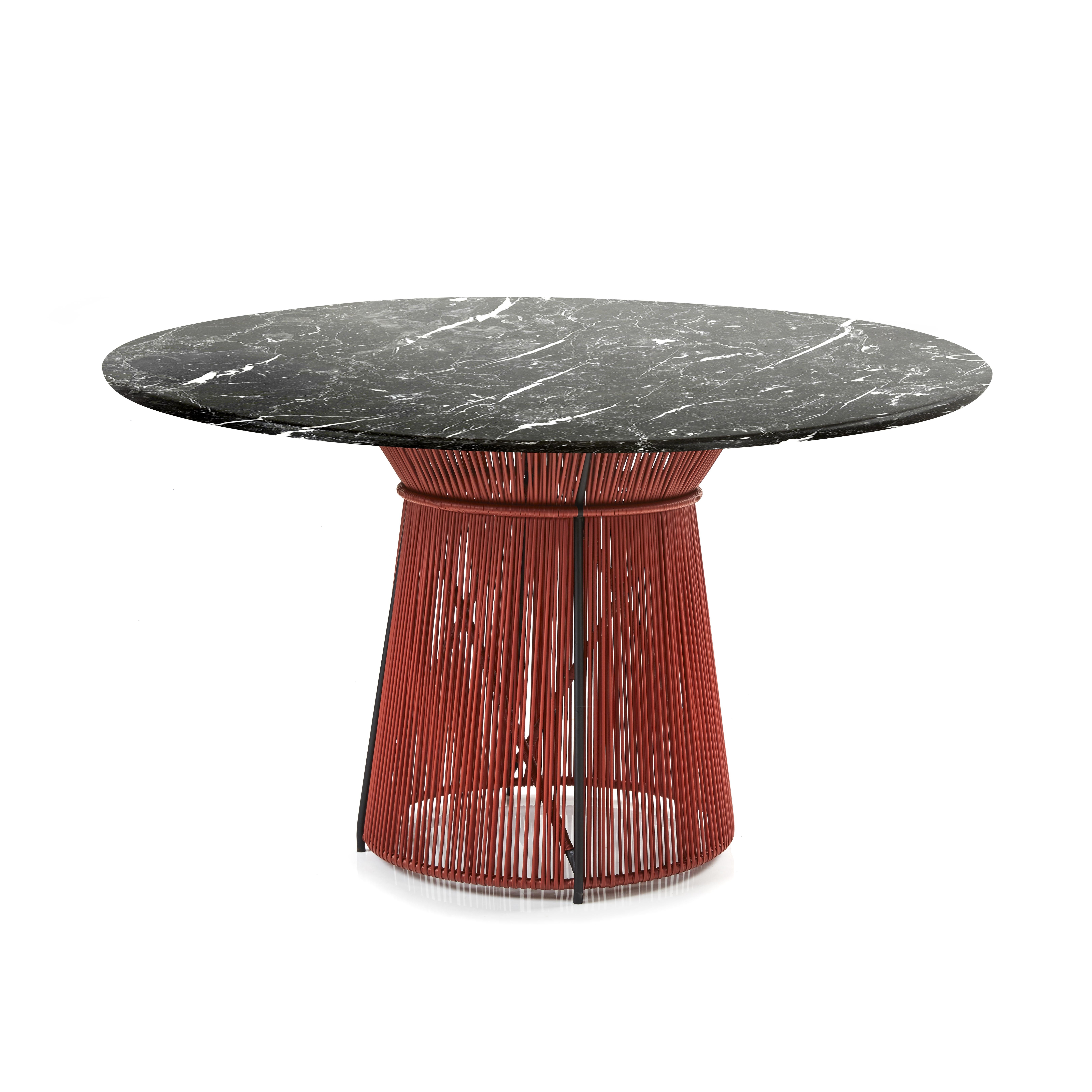 Modern Marble Top Caribe Chic Dining Table by Sebastian Herkner For Sale