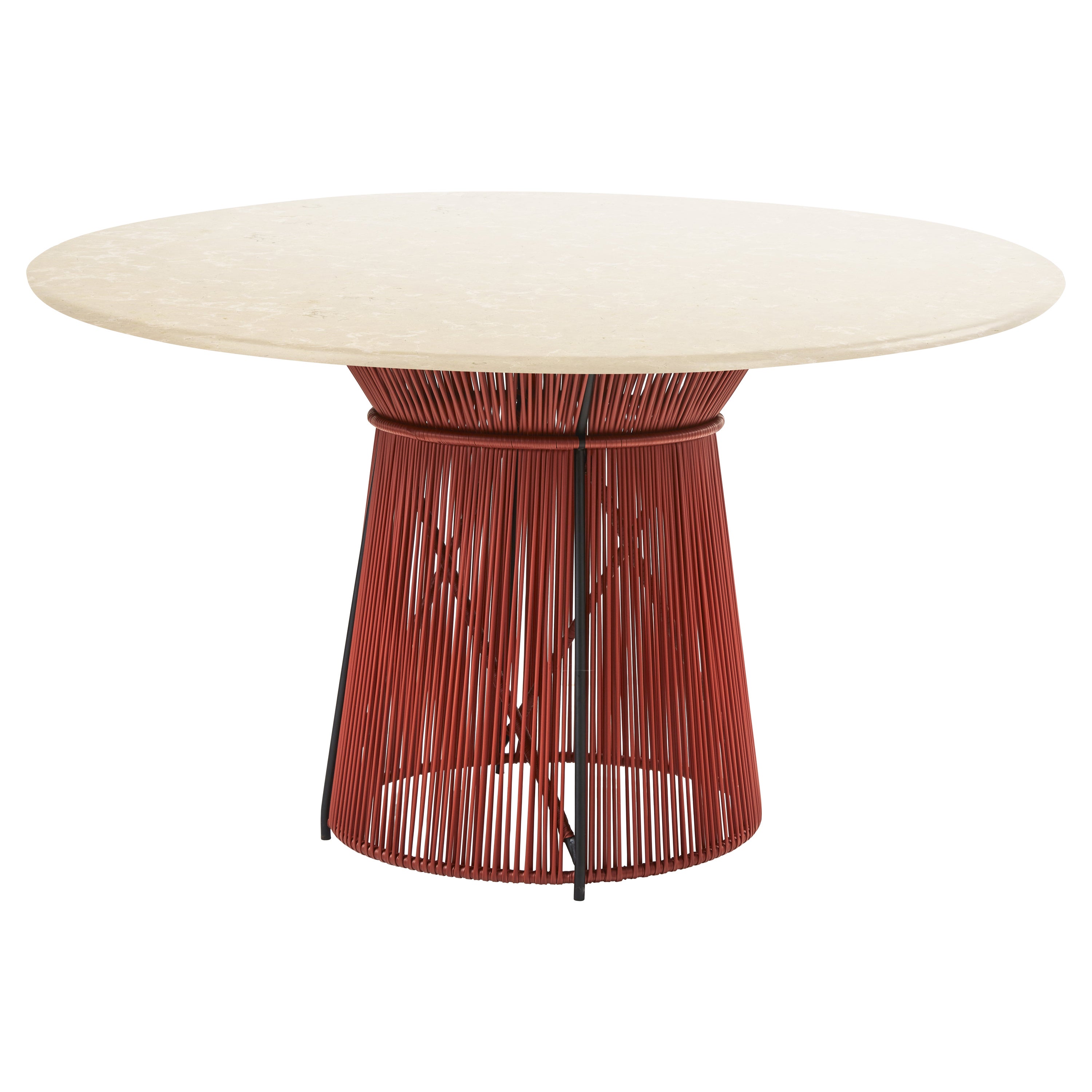 Marble Top Caribe Chic Dining Table by Sebastian Herkner For Sale
