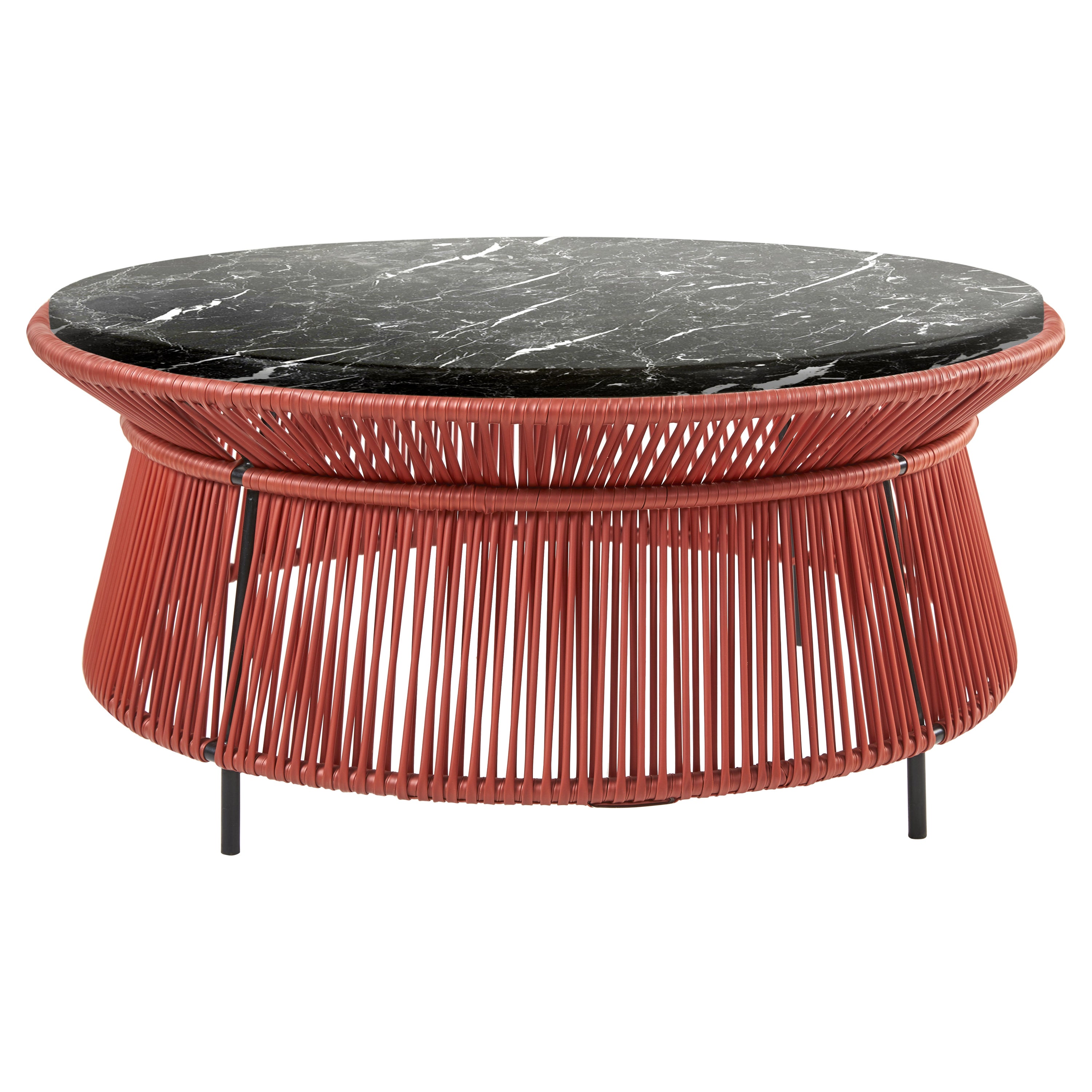 Marble Top Caribe Chic Low Table by Sebastian Herkner For Sale