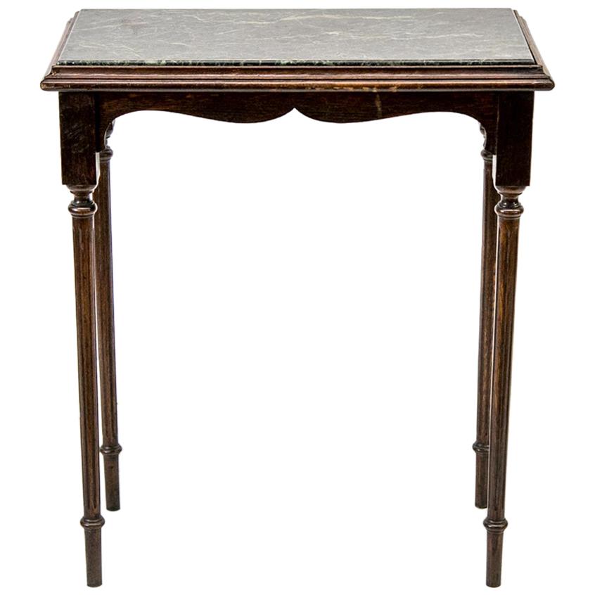 Marble-Top Center Table For Sale