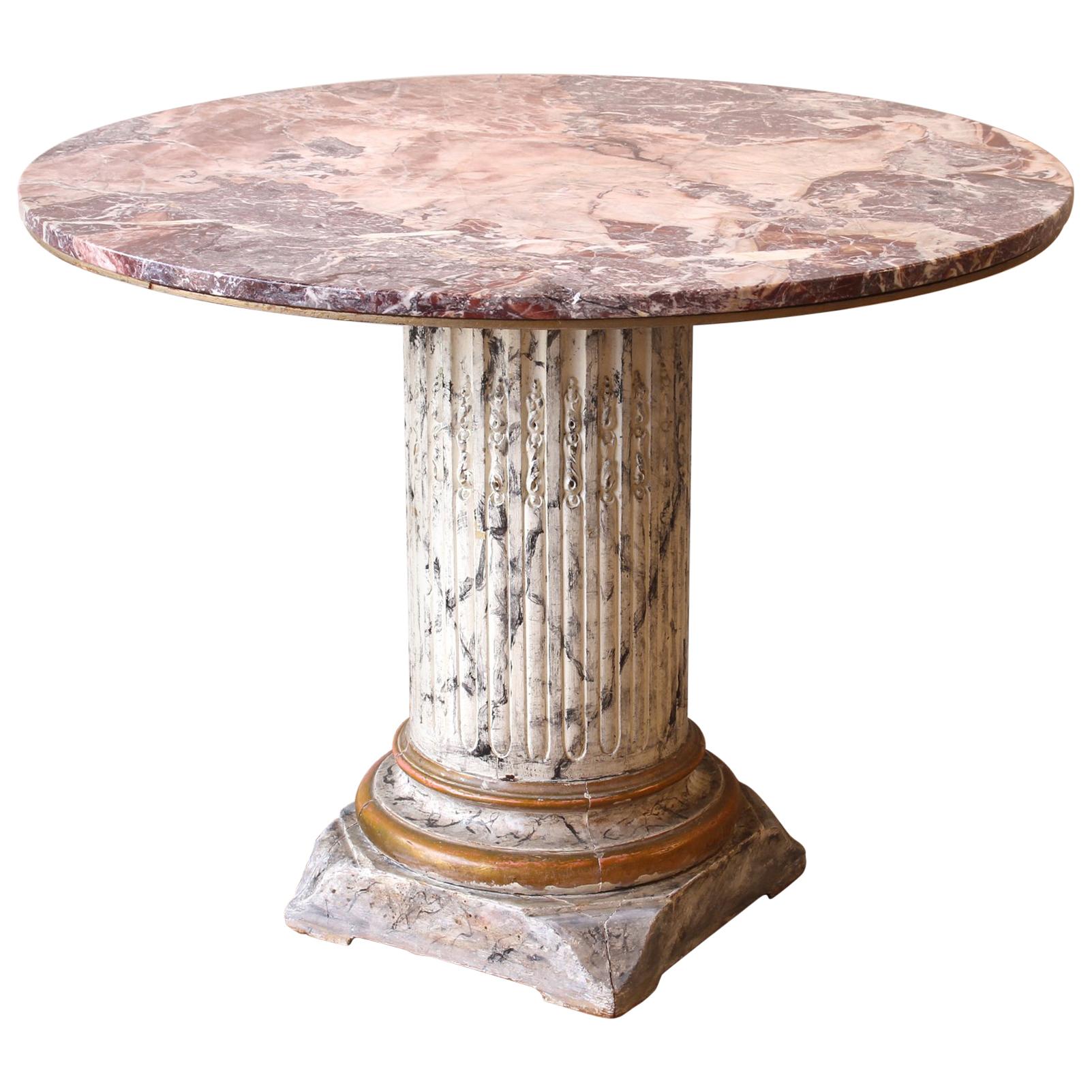 MarbleTop Centre Table at 1stDibs