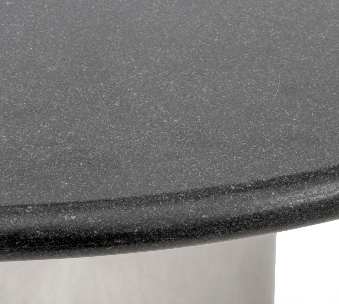 20ième siècle Table de salle à manger à double piédestal en chrome avec plateau en marbre en vente