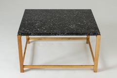 Marble-Top Coffee Table by Carl-Axel Acking for Torsten Schollin, Sweden, 1950s