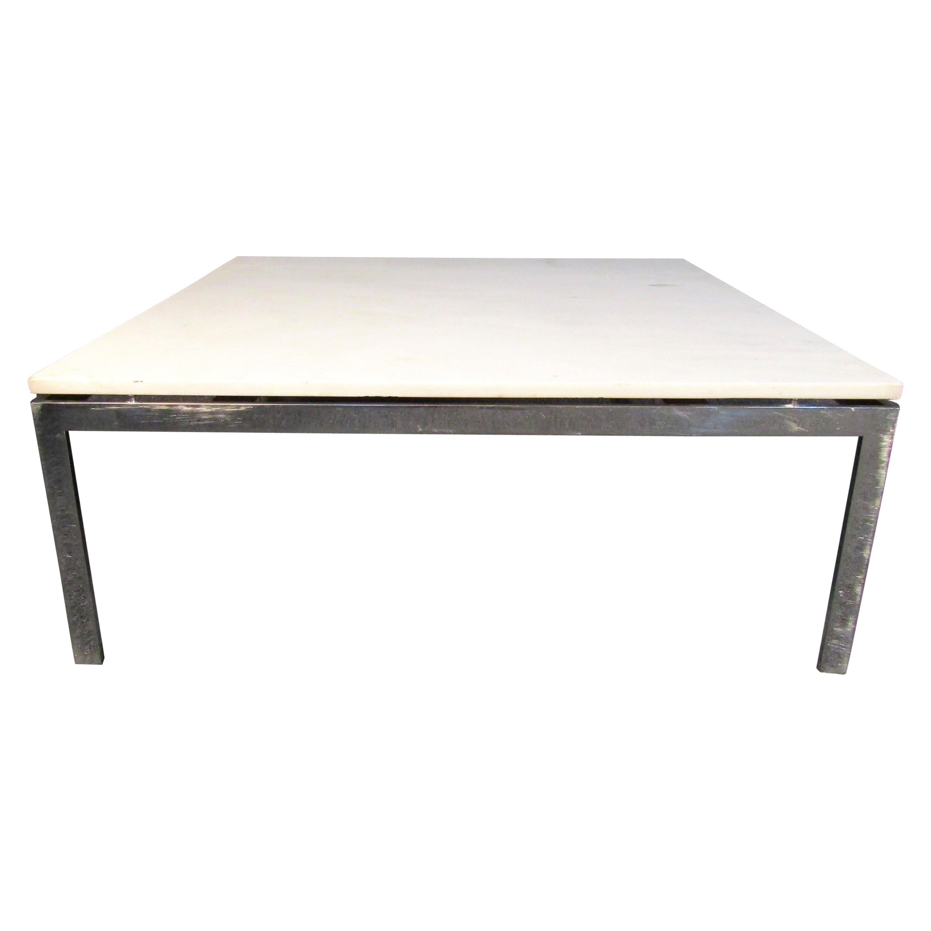 Marble Top Coffee Table by Milo Baughman