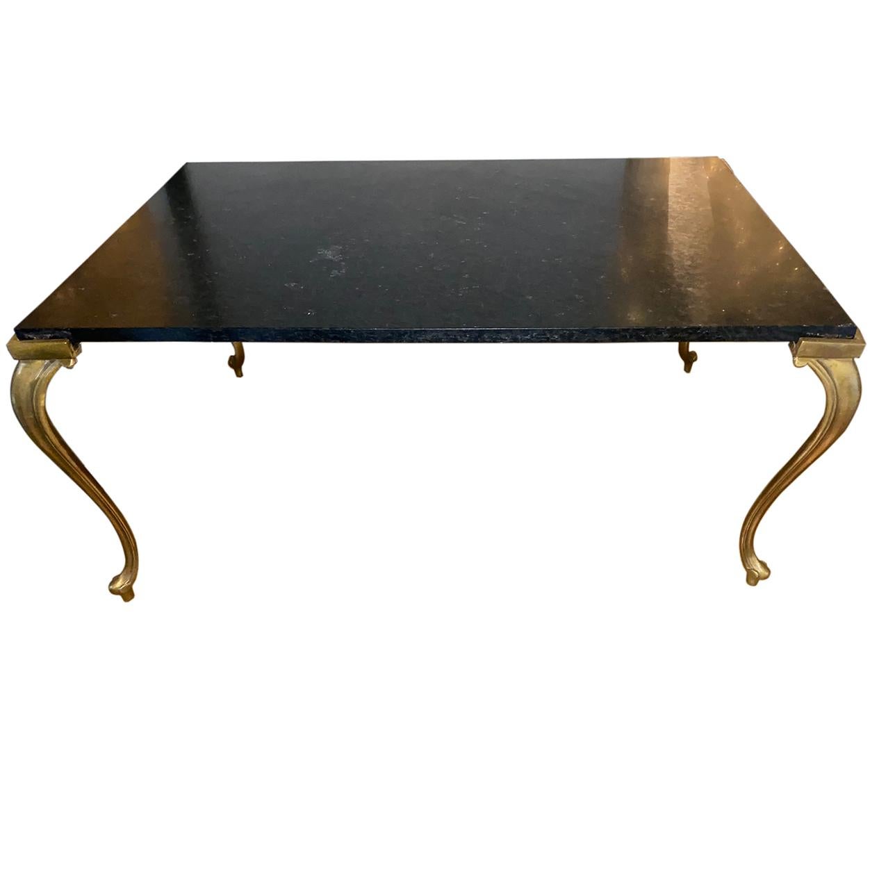 French Marble-Top Coffee Table For Sale