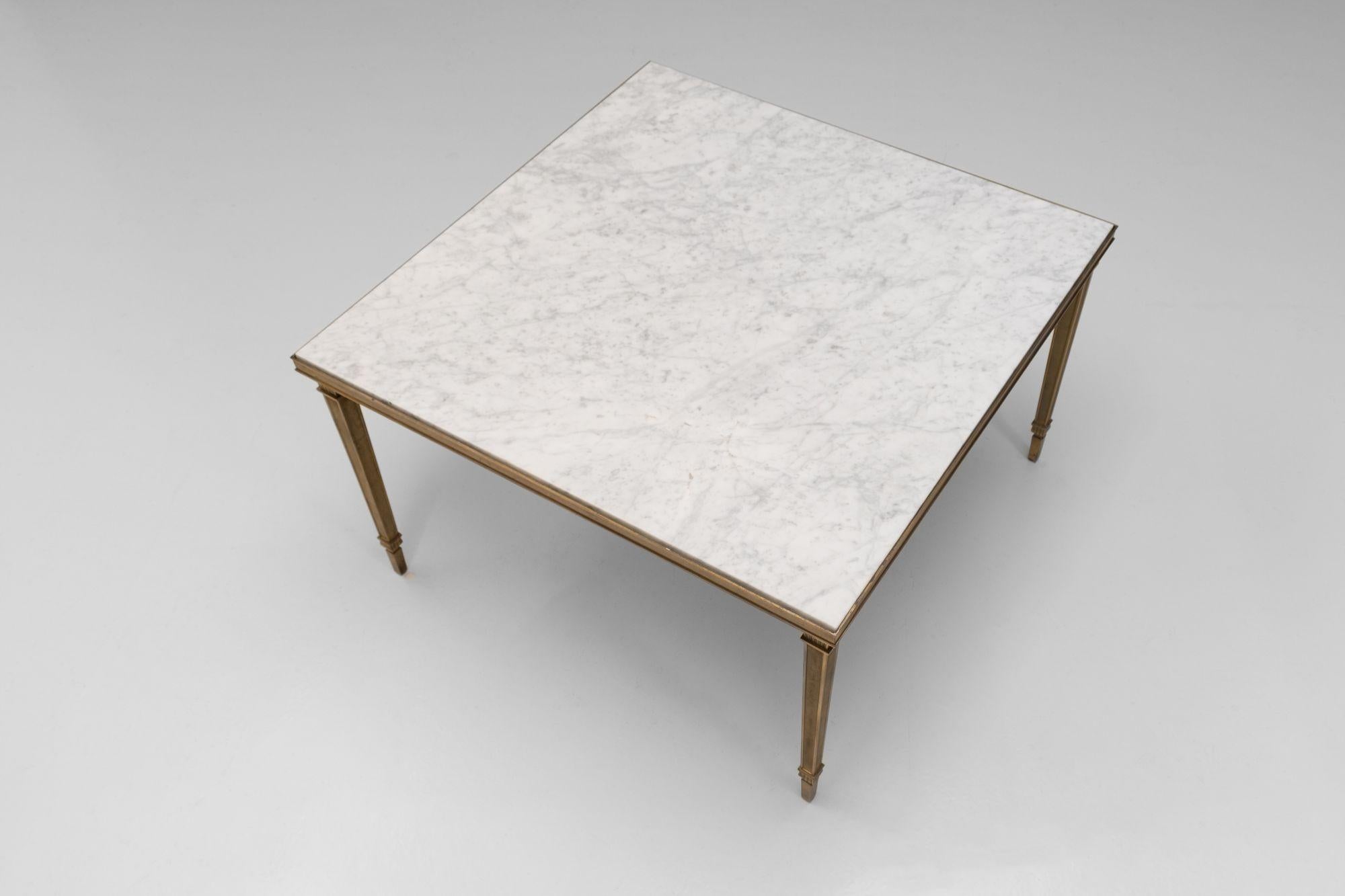 Marble Top Coffee Table For Sale 1