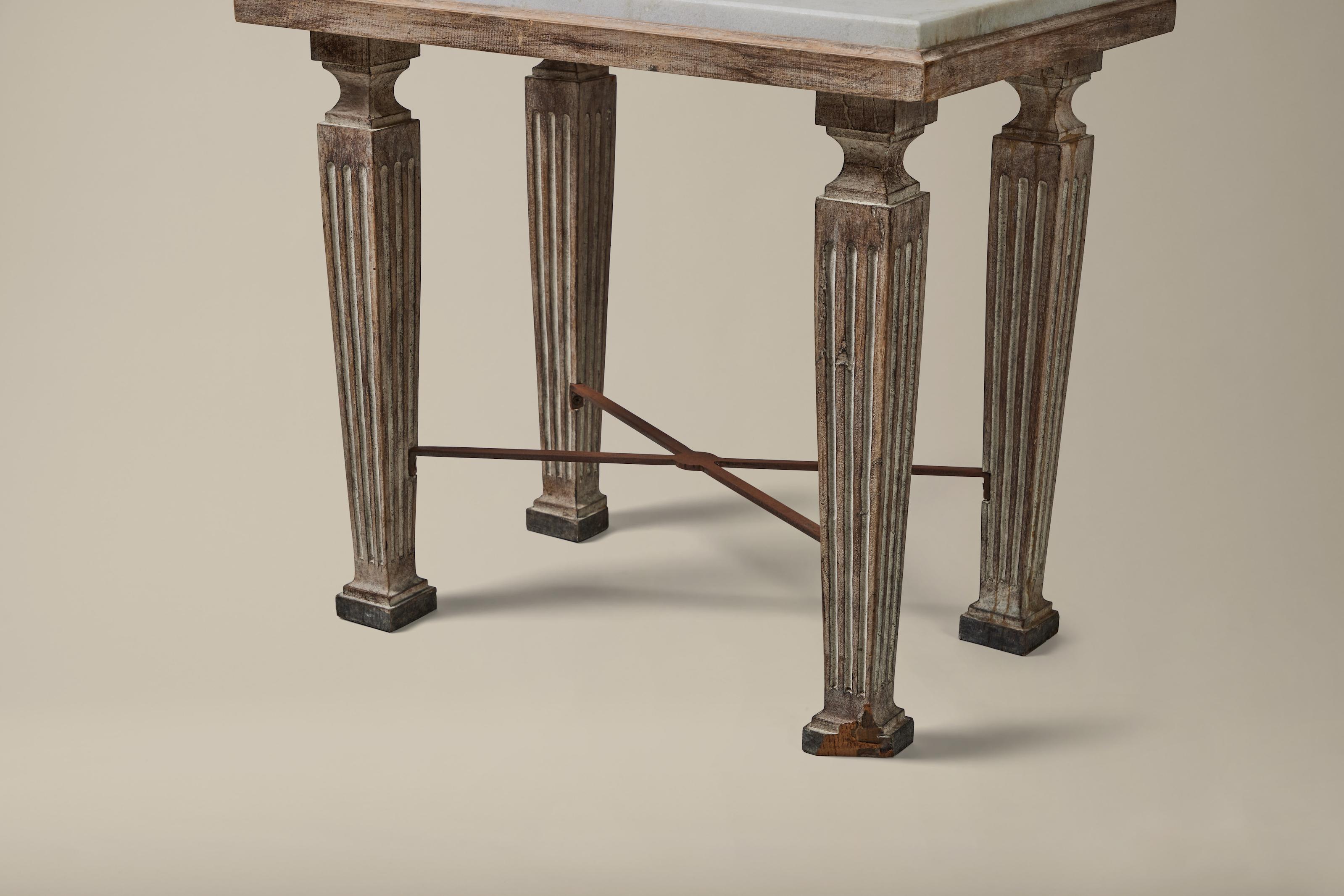 Marble Top Column Table 1