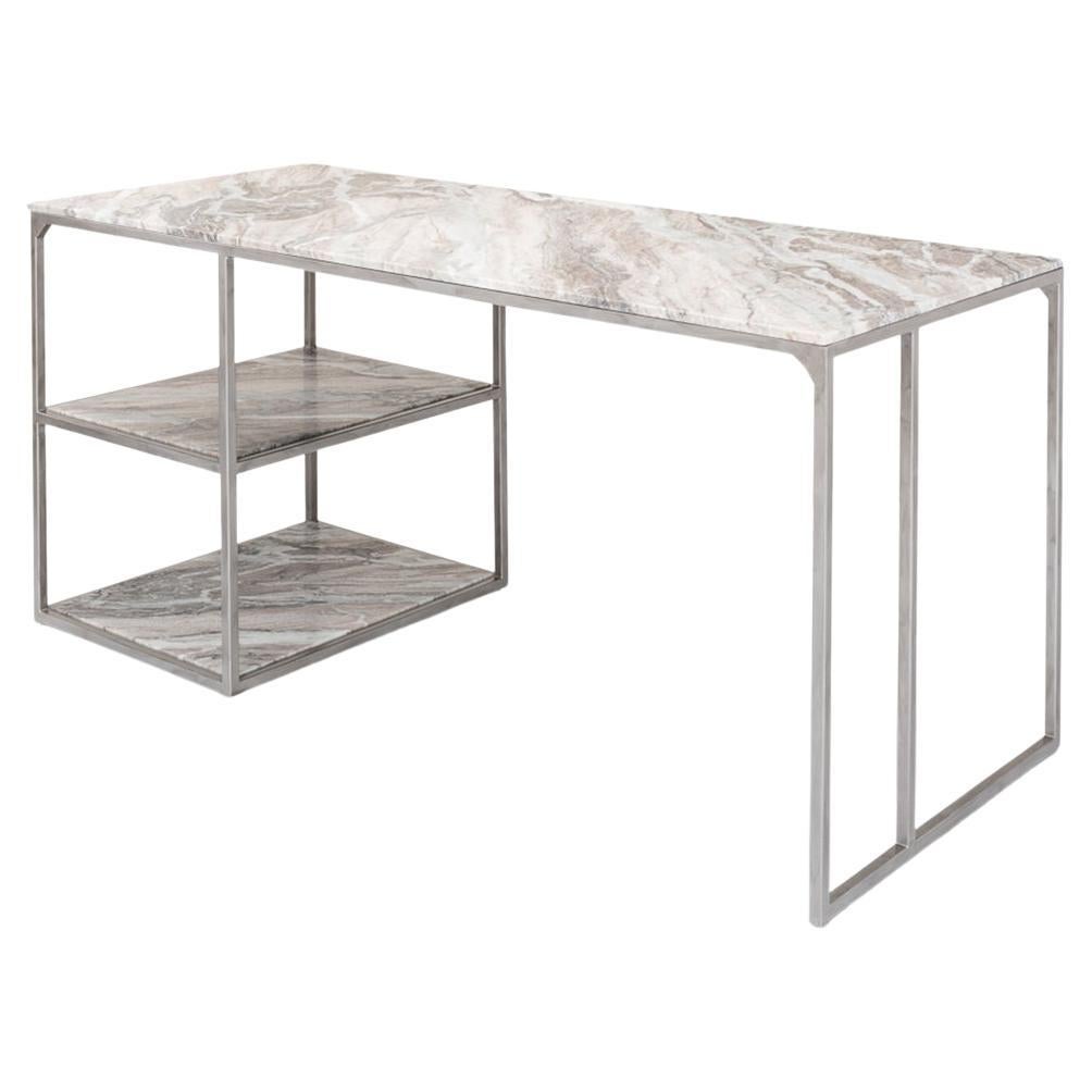 Schreibtisch mit Marmorplatte im Angebot
