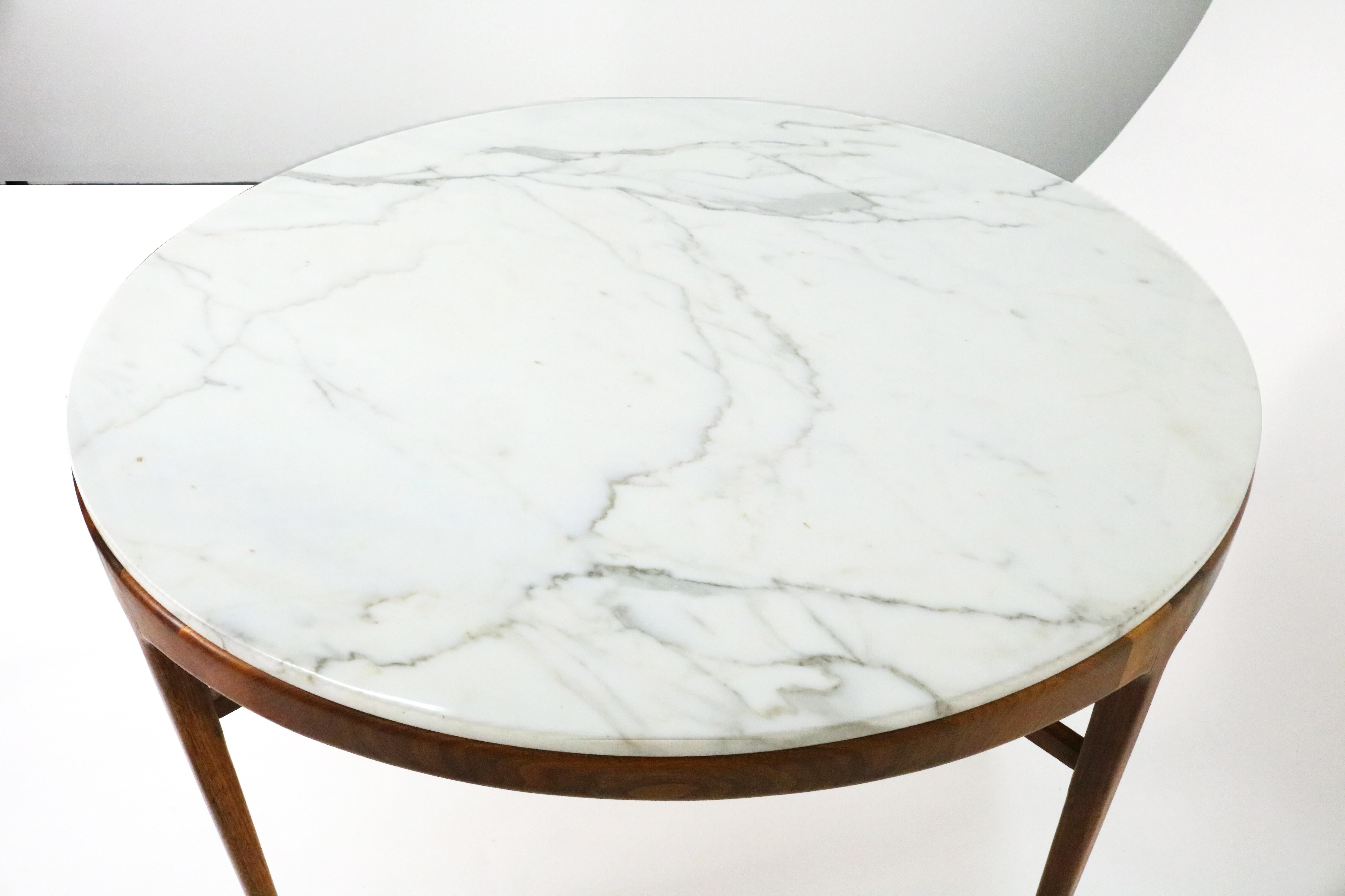Mid-Century Modern Marble Top Dining Table, Lane 'Rhythm' Series, 1960s