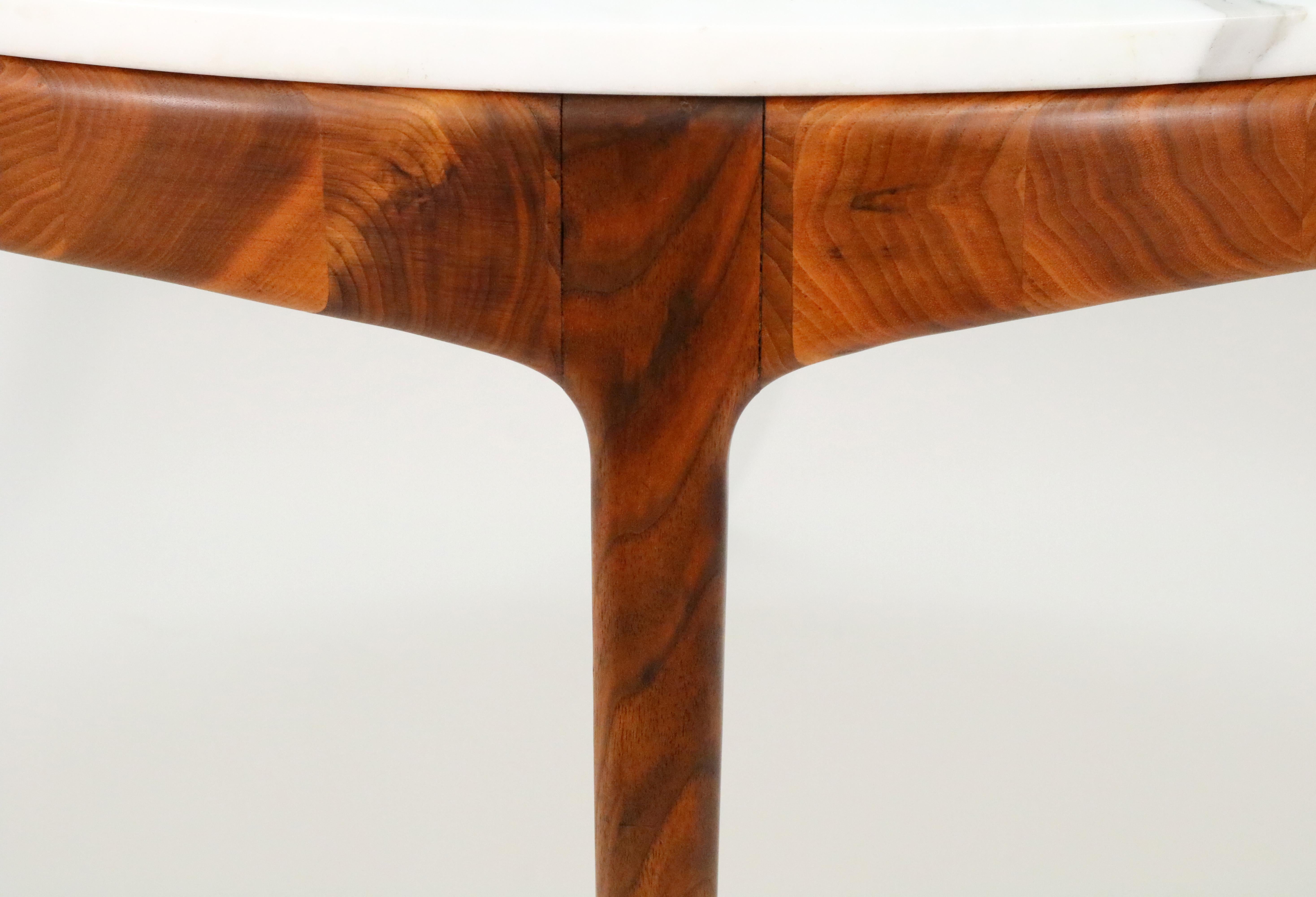 Mid-20th Century Marble Top Dining Table, Lane 'Rhythm' Series, 1960s