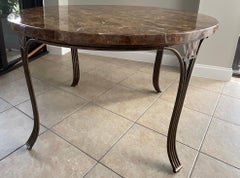 Marble Top Dining Table and 4 Chair Set