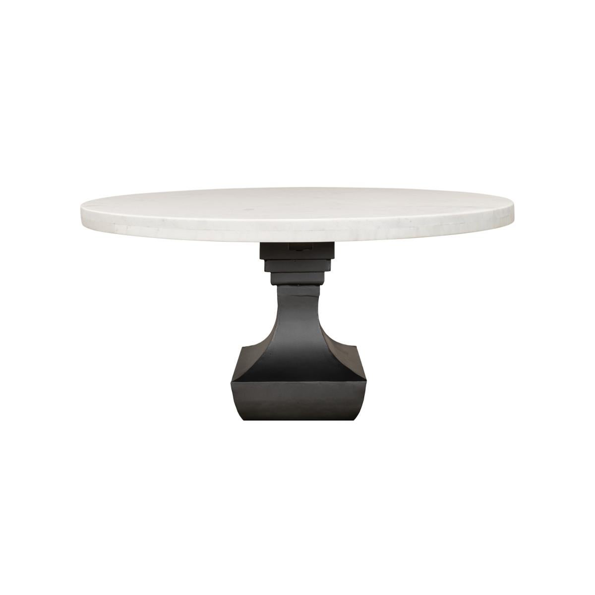 Asian Marble Top Dining Table For Sale