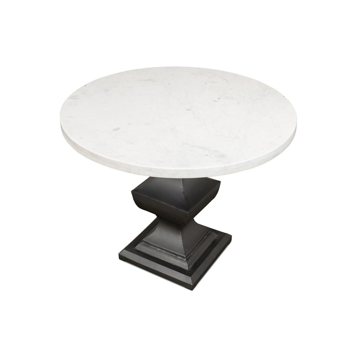 Contemporary Marble Top Dining Table For Sale