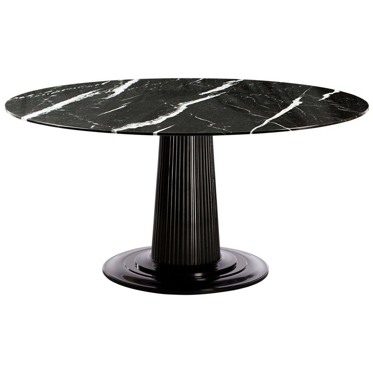 MarbleTop Dining Table For Sale at 1stDibs