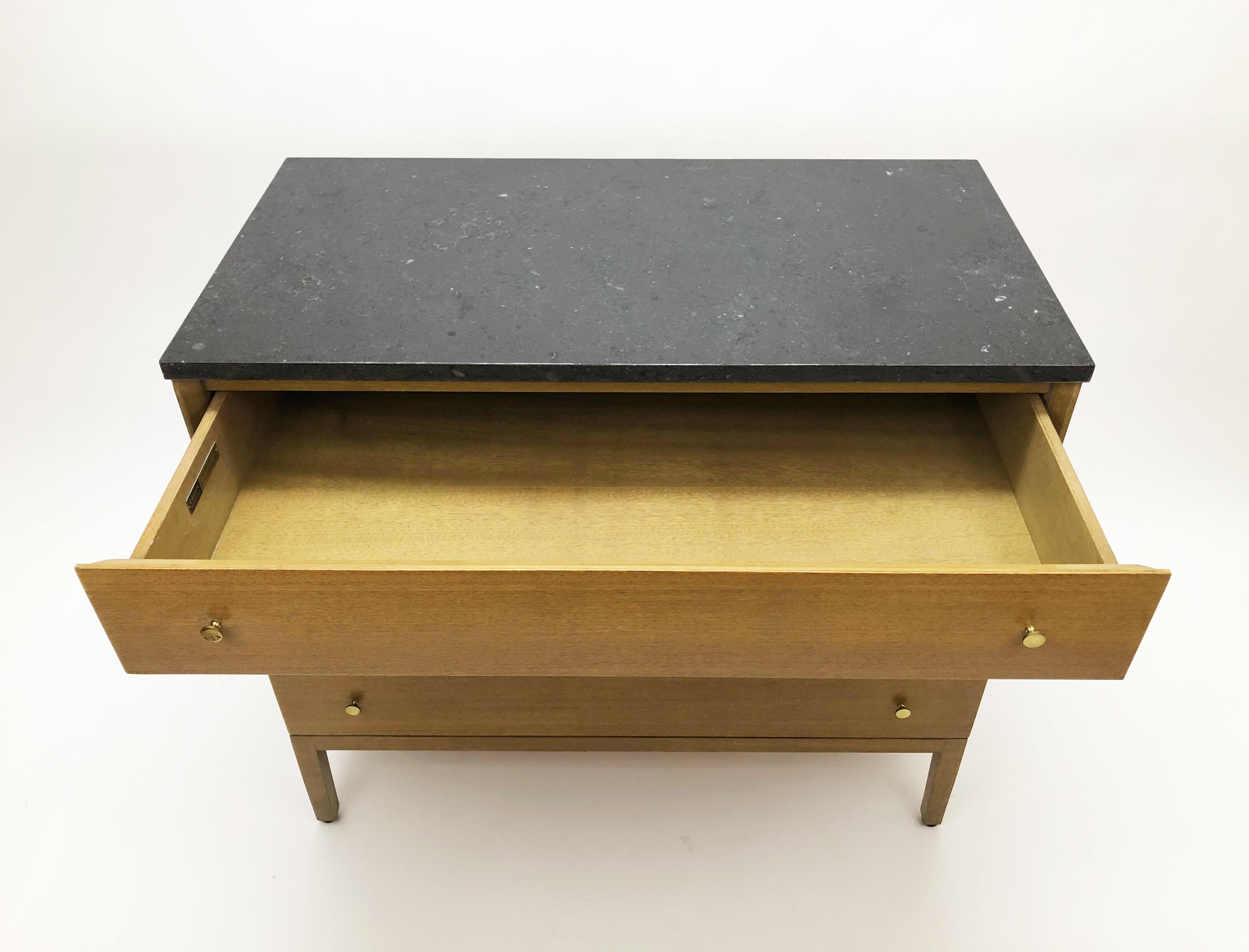 Mid-Century Modern Marble-Top Dresser by Paul McCobb for Calvin