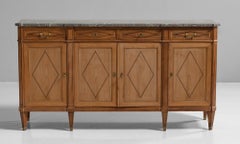 Marble Top Enfilade, France, circa 1880