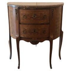 Marble Top French Side Table