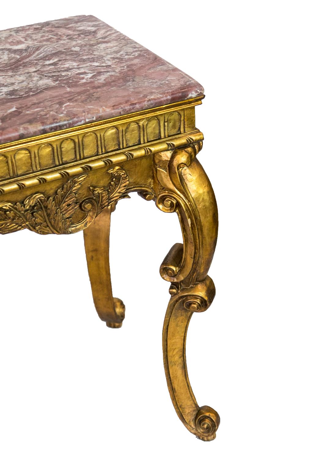 marble gold console table