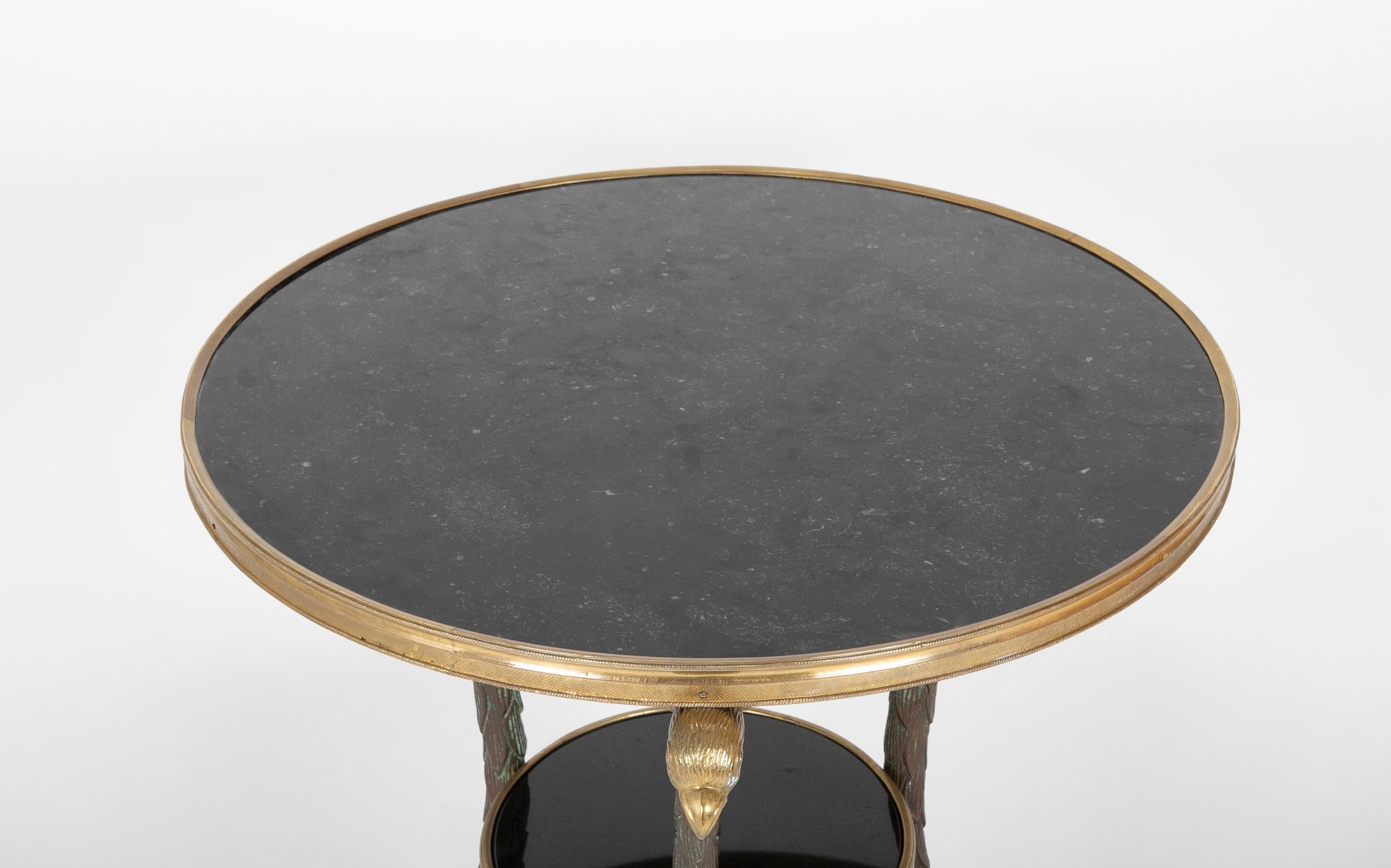 French Marbletop Gueridon Table